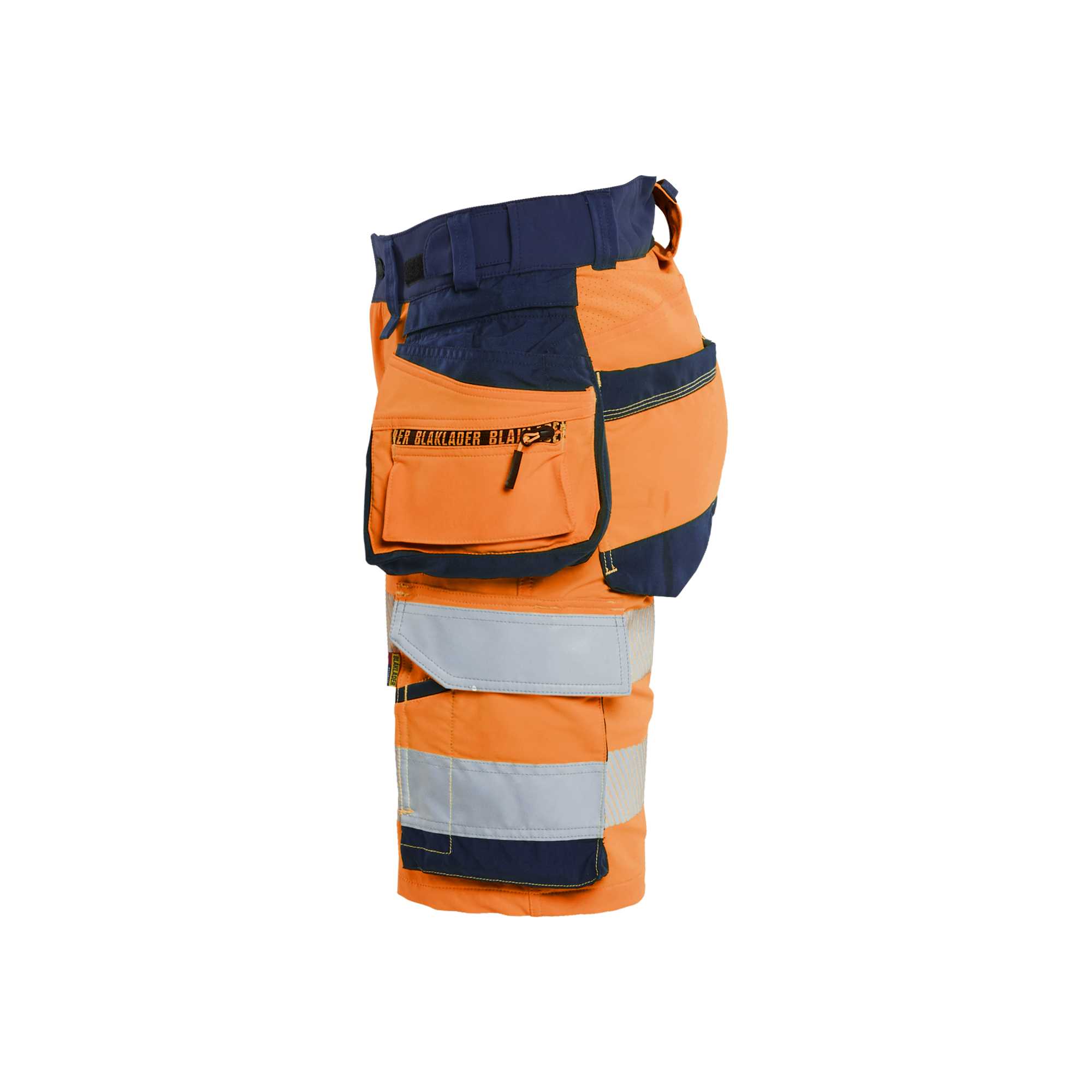 BLAKLADER 70201648 | Women's Hi Vis shorts 4 way stretch Hi Vis Reflective Work Shorts Women - Double Weave